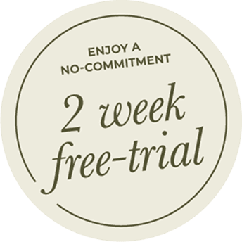 Enjoy a no-commitment 2 week free-trial