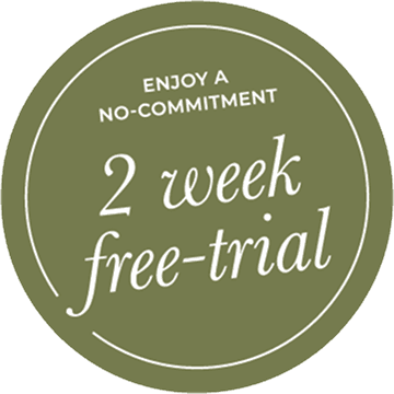 Enjoy a no-commitment 2 week free-trial